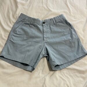 Bearbottom Clothing Light Blue Chino Shorts Elastic Waist Size Medium 5.5 Inseam